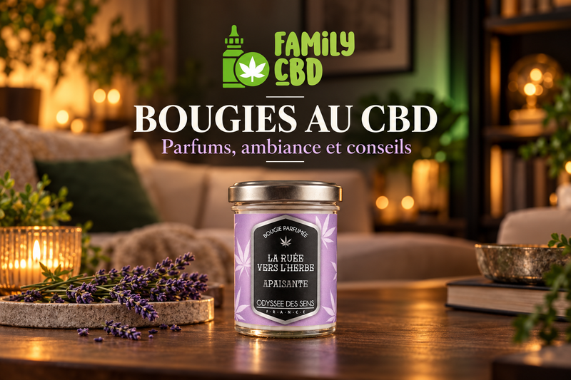 Bougies au CBD : quels bienfaits, quels parfums et comment les utiliser ?