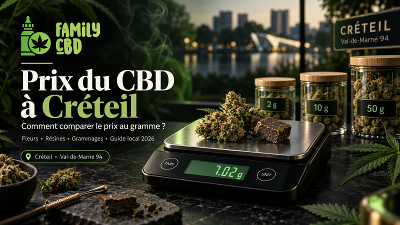 Prix du CBD à Créteil : comment comparer le prix au gramme ?