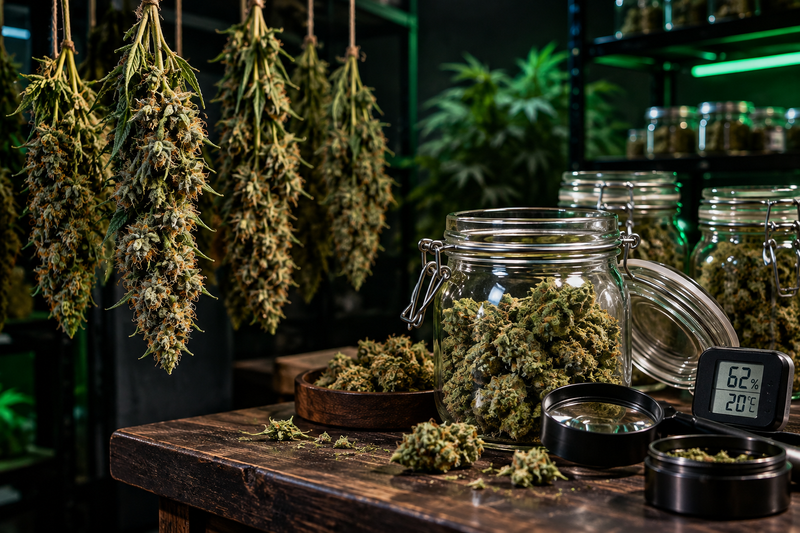 Séchage et curing des fleurs CBD : pourquoi ces étapes sont importantes ?