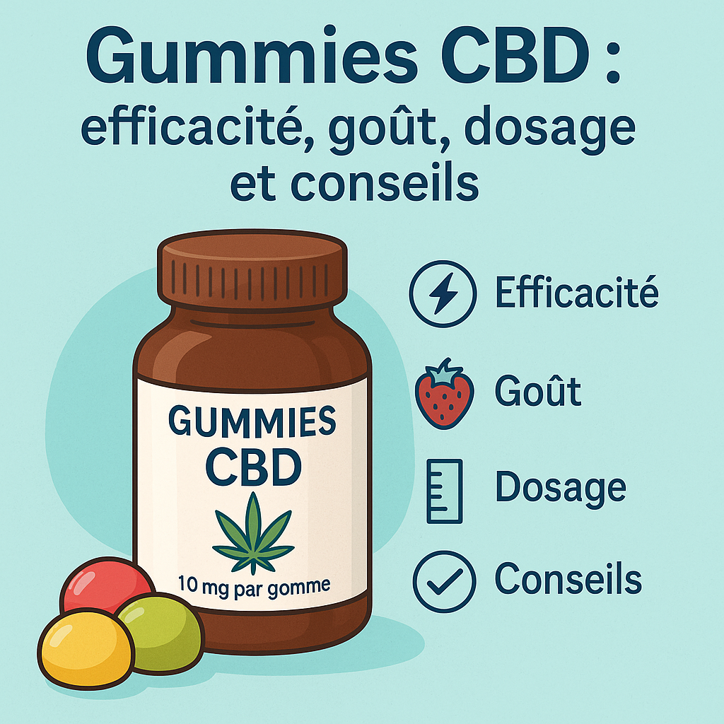 Gummies CBD : efficacité, goût, dosage et conseils