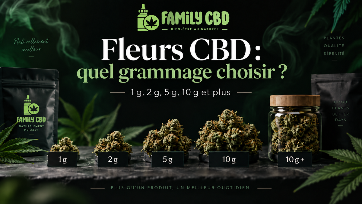 Family CBD - Fleurs CBD : quel grammage choisir ?
