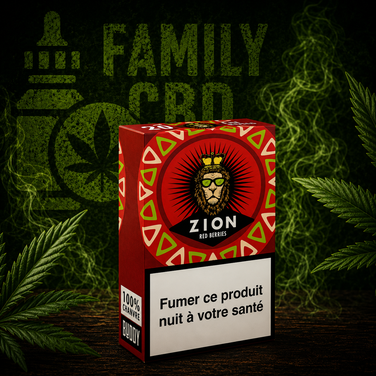 Cigarettes CBD Red Berries ZION 20pcs