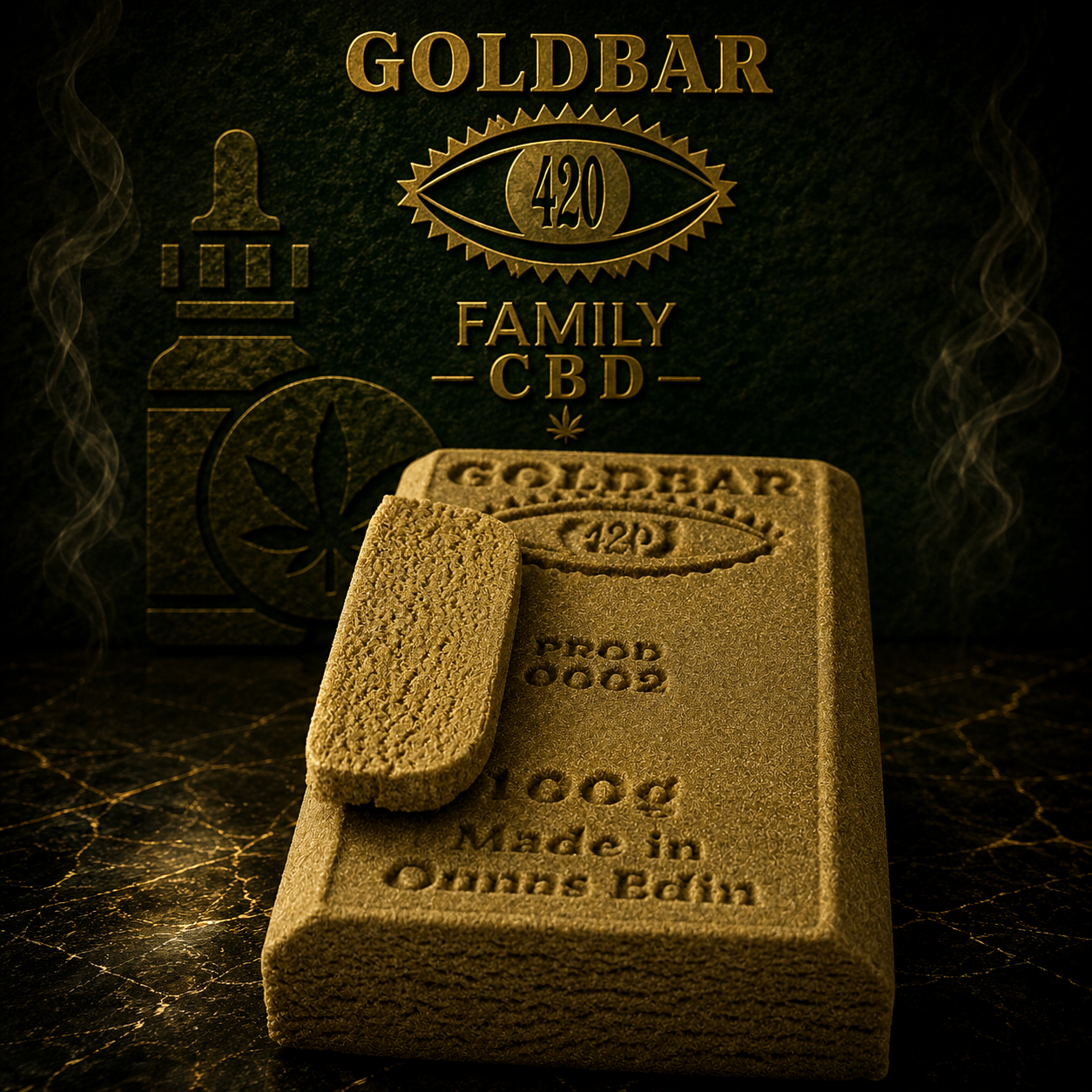 Lingot OG HASH #002 OUSNA EDIN CBD – GoldBar420