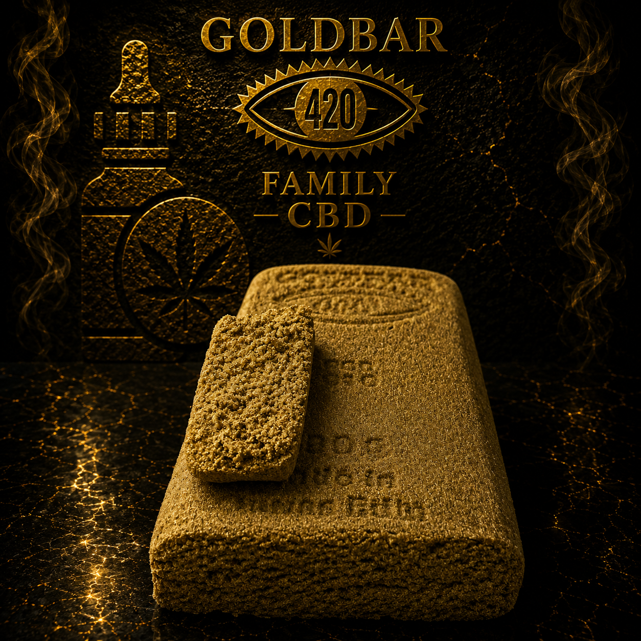 Lingot AMNESIA X HARLEQUIN HASH #010 BAD BERRED CBD – GoldBar420