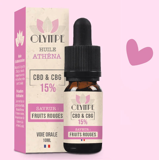 Huile de CBD pour règles douloureuses - Athéna - Olympe-CBD