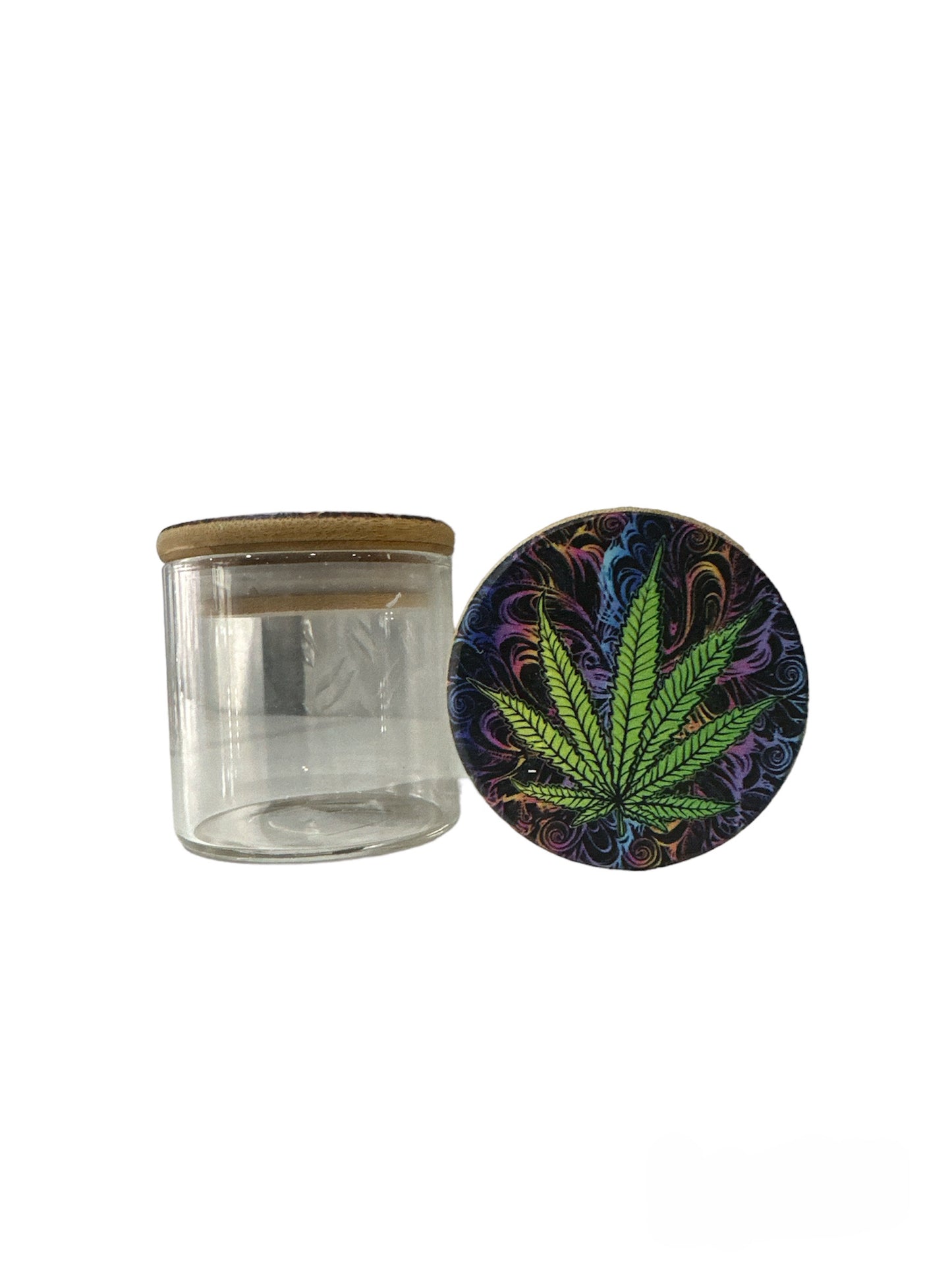 Pot de conservation en verre Ragga Leaf – 68 mm