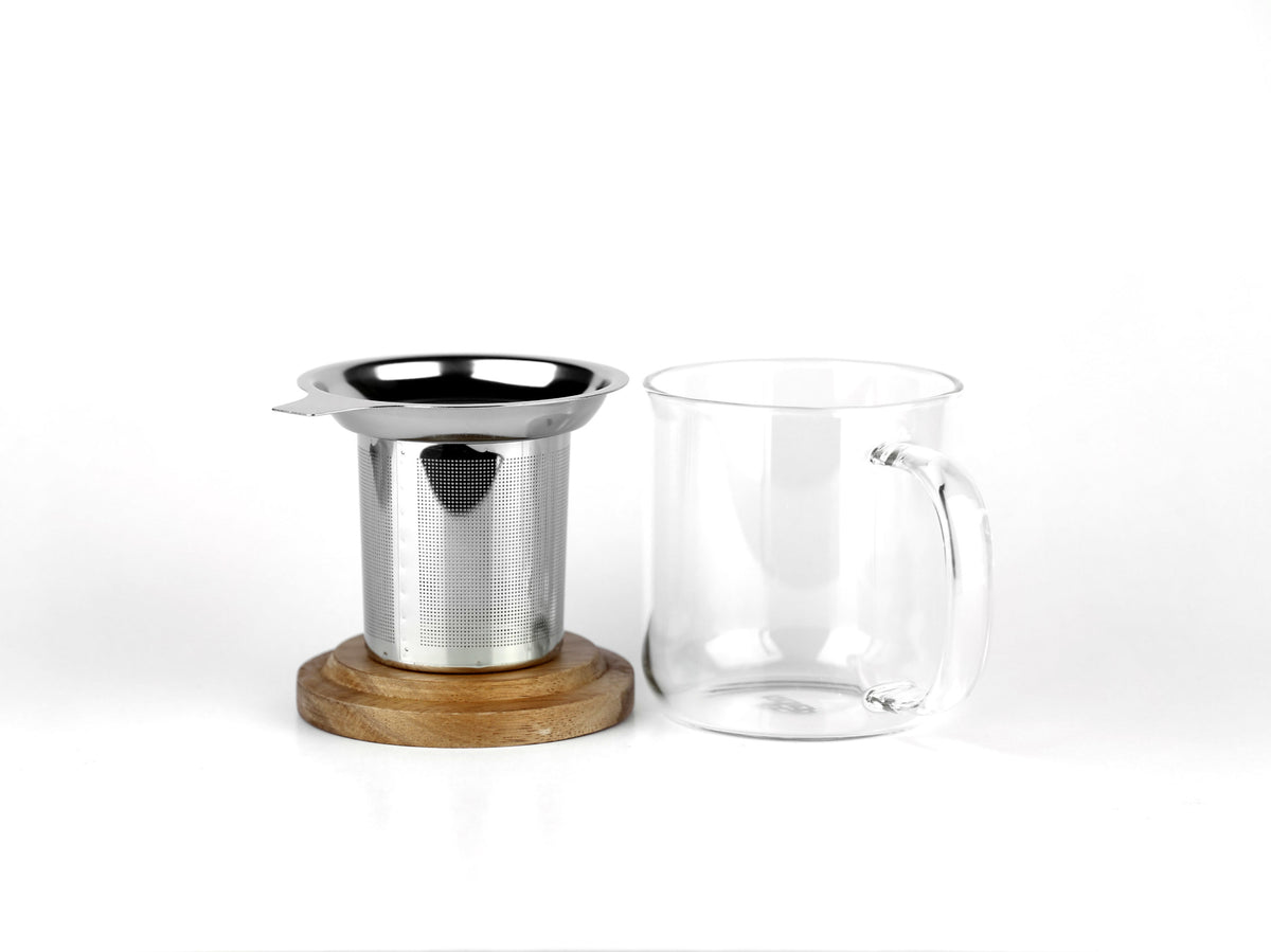 Mug avec infuseur 300 ml en verre borosilicate, autre vue