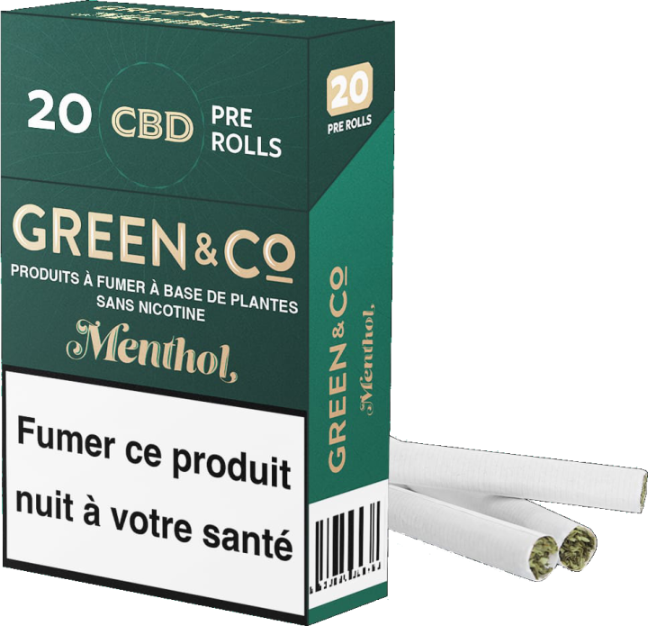 Cigarette CBD Menthol - Green And Co (20pcs)