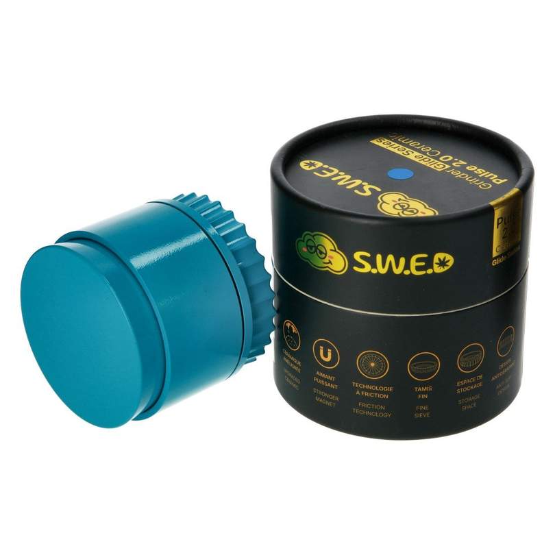 Grinder SWED Pulse 2.0 – Revêtement céramique – 5 parties – 63 mm