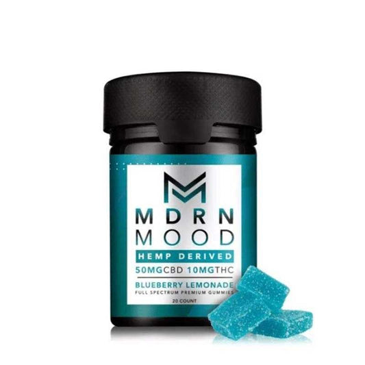 20 Gummies CBD 50 MG Blueberry Lemonade - MDRN Mood