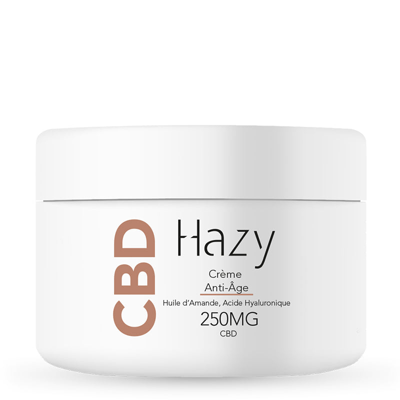 Crème anti-âge au CBD – Huile d’Amande, Acide Hyaluronique – 50ml