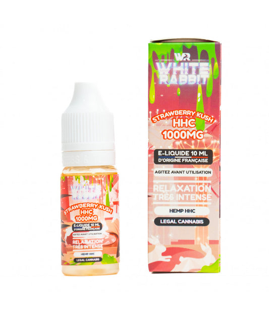 E-liquide HHC Strawberry Kush 10ml Relaxation Intense - White Rabbit