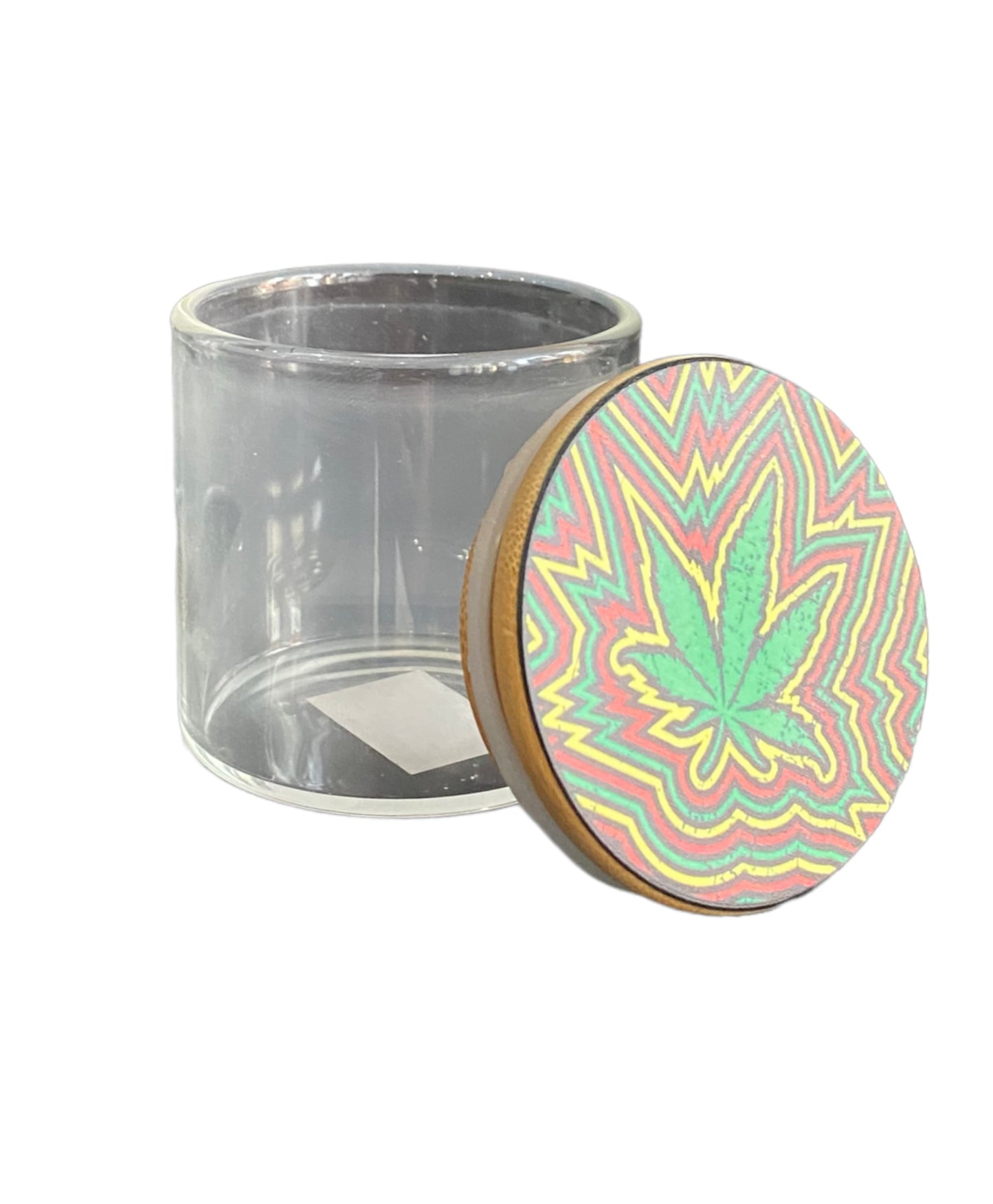 Pot de conservation en verre Ragga Leaf – 68 mm